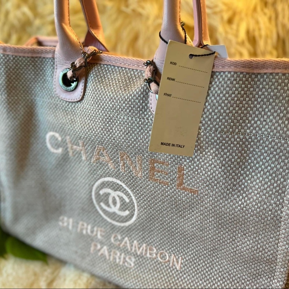 Large canvas two way tote bag